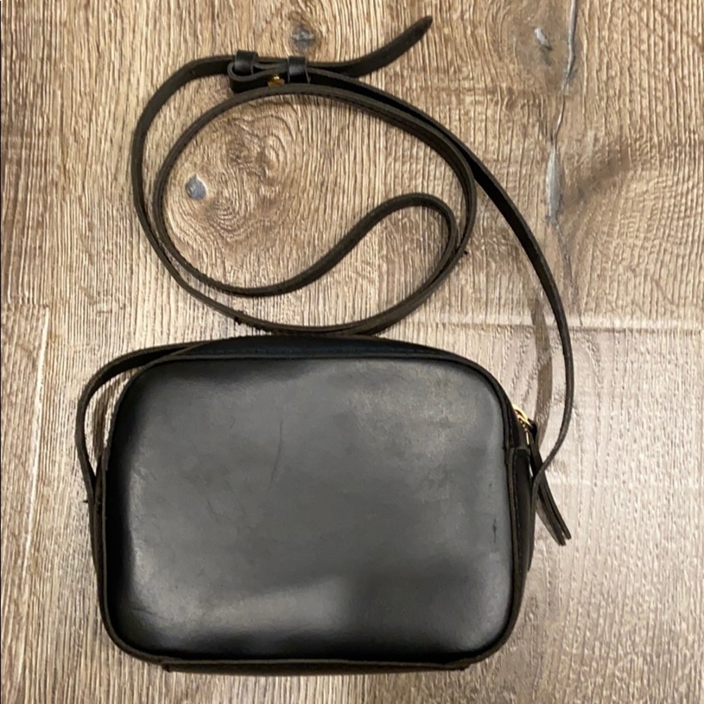 Jcrew leather camera bag